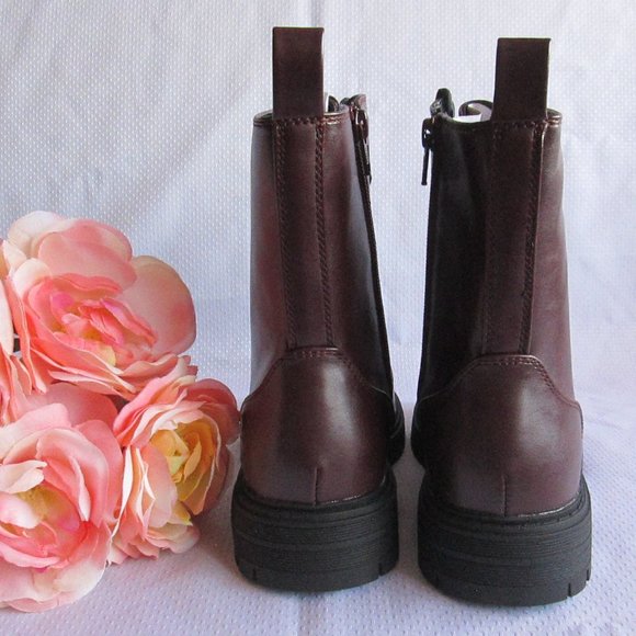 SO REINDEER BROWN COMBAT BOOTS SIZE 7 - Picture 14 of 14